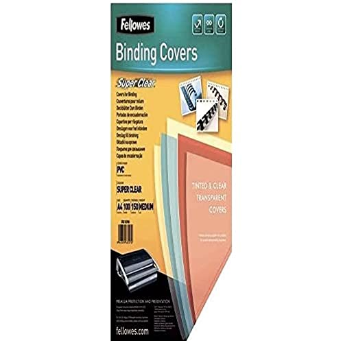 Fellowes 300 PVC Binding Cover Micron Transparent