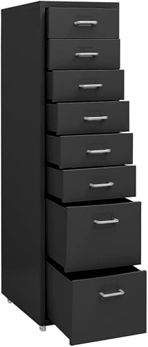 ELEFOCUS Furniture Set-Mobile File Cabinet Anthracite 28x41x109 cm Metal(Color:Default)
