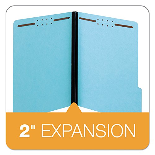Pendaflex 61542 Earthwise by Pendaflex Heavy-Duty Pressboard Folders, 1/3 Cut, LTR, Blue, 25/BX