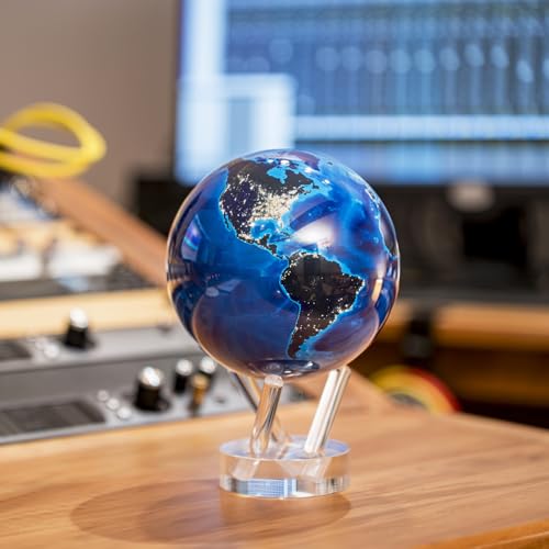MOVA Self Rotating Globe, Earth at Night Classic (4.5")