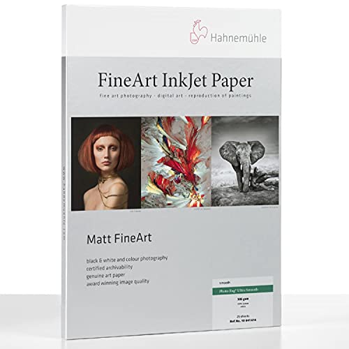 Hahnemuhle Photo Rag White Matte Inkjet Paper, 305 gsm, 17"x39' Roll