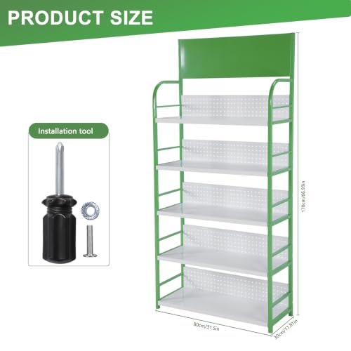 5 Tier Oil Display Rack with Signboard for Kitchen Office