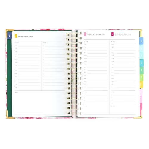 2026-2027 Daily Planner by Emily Ley – Simplified Spiral Planner Blush Hydrangea, August 2026–July 2027 – 12-Month Academic Year Organizer for Women