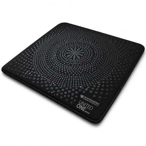 UOG (United One) 5-in-All Wellness Seat Pad, Cushion for Office, Car & Pilot Seat Comfort, Pressure Relief, Hip, Tailbone & Lower Back Comfort, Black Diamond Carbon & Nano Silver, Made in USA