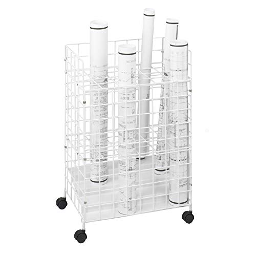 Safco Products 3088 Wire Roll File, 24 Compartment, White