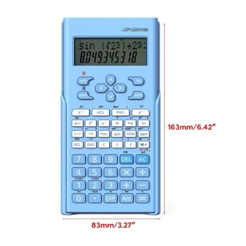 VZDUYHJ Portable Home Science Calculator 12-bit Widescreen Multifunction Test Tool Student Function