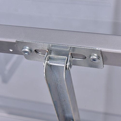 Adjustable Drawing Desk Rolling Drafting Table Glass Top Durable Portable Convenient Design