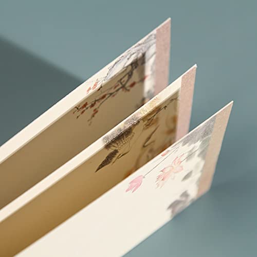 Bookmark 10Pcs Color Thickened Bookmarks with Tassels Water-Grained Paper Can be Handwritten 8 Styles 7X21cm Metal Bookmark (Color : 4) (7)