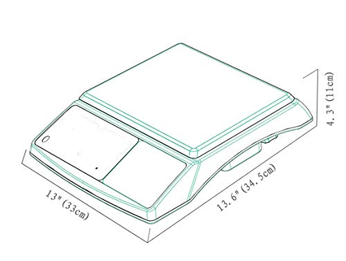 NTEP Legal for Trade Price Computing Scale, 6lb / 15lb Capacity, 0.002lb / 0.005lb Readability, Dual Range