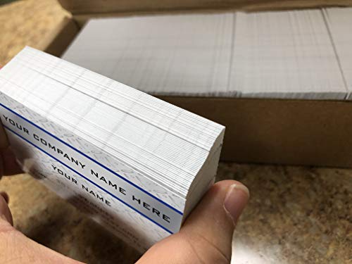 Impactonlineprinting Custom Premium Business Cards, Available (250pcs to 2,500pcs), Full Color 2 Sides - Metal Panel, 16pt Cover Stock (350gsm-Thick Paper), Made in the USA