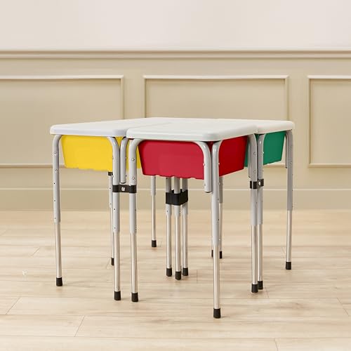 Back2School Express Adjustable Quad Sensory Tables with Lids, Children's Furniture, Primary