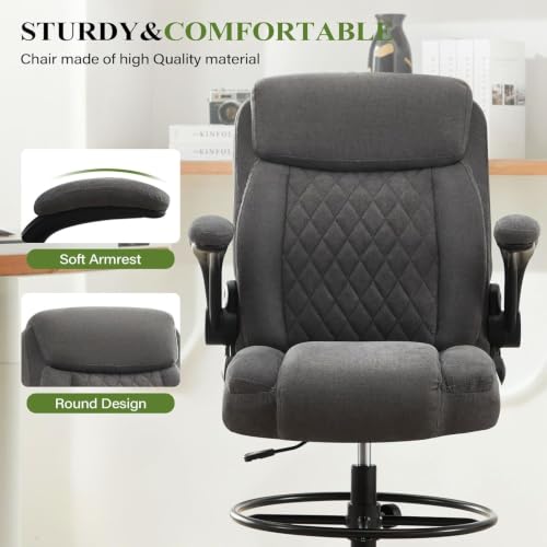 BBOXOTP Drafting Chair Tall Office Chair for Standing Desk