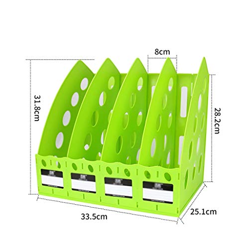 GVRMLDF Magazine File Holder,Desk Organizer for Office Organization and Storage,33.5x25.1x28.2cm(Gray)