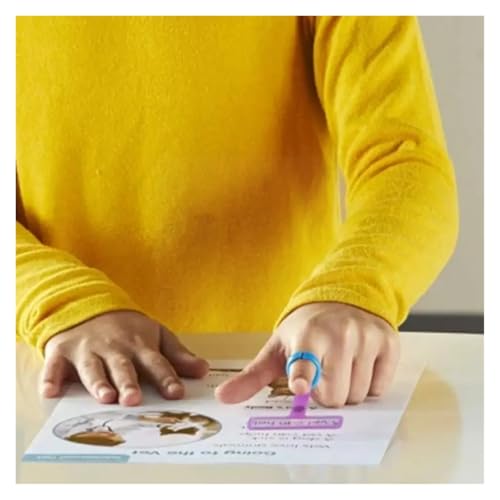 Reading Guid Strip 3 Reading Guides with Guide Strips Color Fluorescent Book Auxiliary Stand for Reading Tools for Students(Green)
