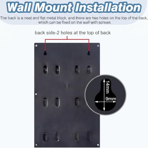 Time Cards Rack with 50-Pocket, Wall Mounted Time Card Holder