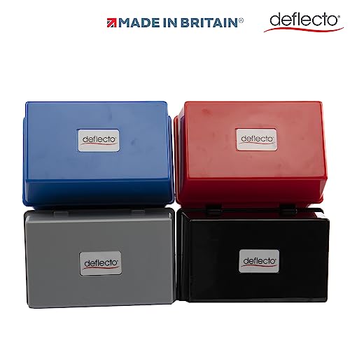 Deflecto Value Size 6 x 4 in Index Card Box - Crystal, CP011YTCRY