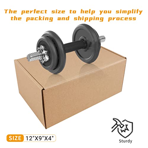 Shipping Boxes, 60Pcs khaki 12x9x4in Corrugated Cardboard Box