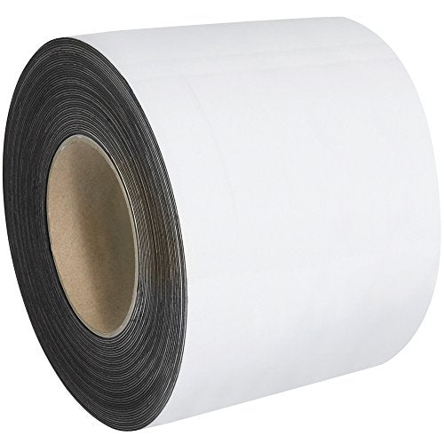 Poly Bag Guy Warehouse Labels, Magnetic Rolls, 4" x 50', White, 1/Case