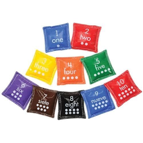 Kaplan Early Learning Company Bilingual Color and Number Beanbags