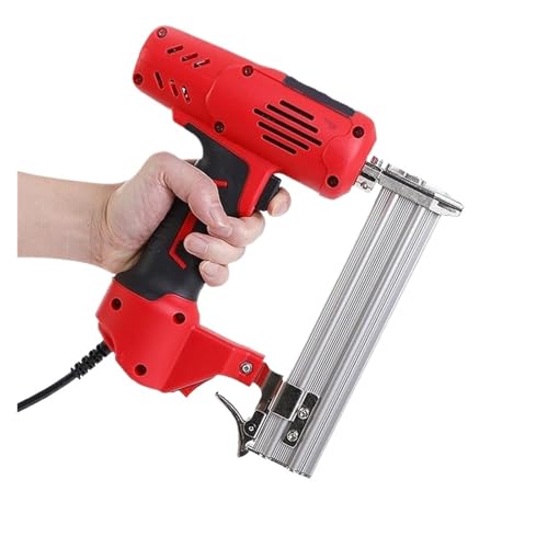 Oil-Free Pneumatic Staple Gun 2600W Electric Nailer Stapler Furniture Staple Gun for Wood Frame Woodworking Construction Electric Tools F30(F30)