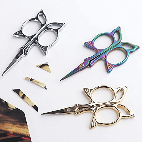 DSWMY Craft Scissors, Craft Scissors Shape Sewing Supplies Cross Stitch Yarn Fabric