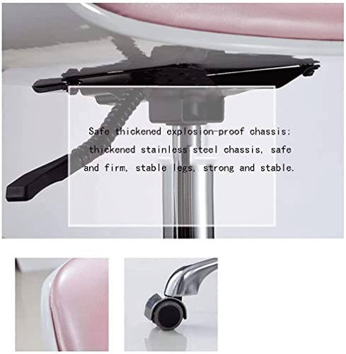 Rieort Office Chair Office Chair Adjustable Desk Chair Wood Leather Computer Chair Home Managerial Chairs Minimalist Executive Chairs Comfortable