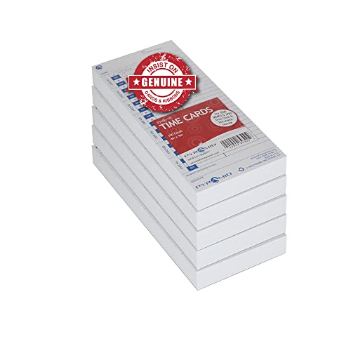 Pyramid Time Systems - 30% Recycled Time Cards (35100-10PK5) - 500 Cards