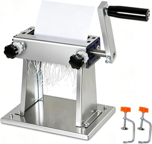 Hand Crank Leaf Shredder, Manual Tobacco Cutter with 2 Clamps, 1mm Width, Ideal for Home, Office, School Use, Efficient Leaf Shredding Machine