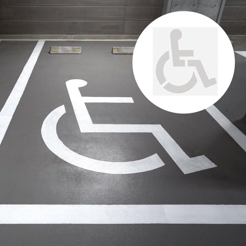 Handicap Parking Stencil Marker Symbol Template Parking Lots Stencil Disabled Template Flexible Garage Marker Lots