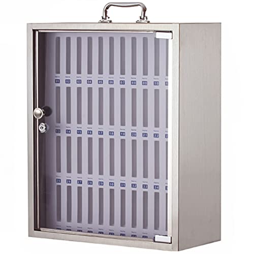 Dntum Mobile Stand,Locker Shelves,Cell Phone Lock Box,Wall Mount Storage Box,Phone Holder Cabinet Storage Box,Phone Cabinet,Storage Box,Metallic48Slots