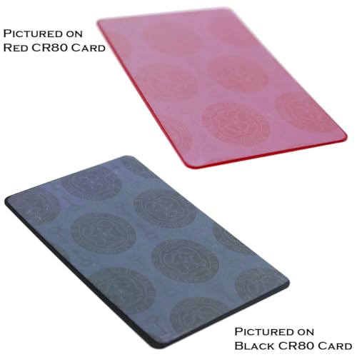 Bulk 100 Pack - Premium Holographic Overlays for Standard Size I'd Card - Key and Seal Holograms - Adhesive Laminate Sticker Style Sheets for Badges or Printable Paper Cards by Specialist ID