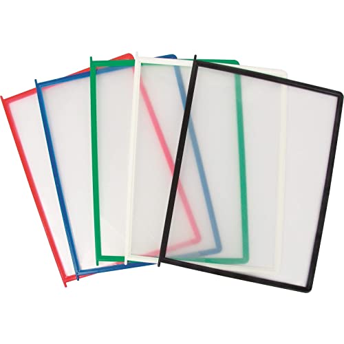 GFSGHZZ Wall Mount Reference Organizer - Catalog Display Rack, 10 Panels Wall Display System, Wall Mount Display Panels, Metal Panel System, for Warehouse, Workshop, Shop, Laboratory,Multi-Coloured