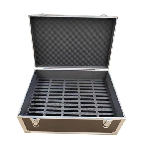 Aluminum Alloy Cell Phone Locker Box,70 Slots Cell Phone Jail for Classroom，cell Phone Storage Cabinet Pocket Chart With Handle And Security Lock，employees Phone Safe Box,for Office Gyms Company Exa