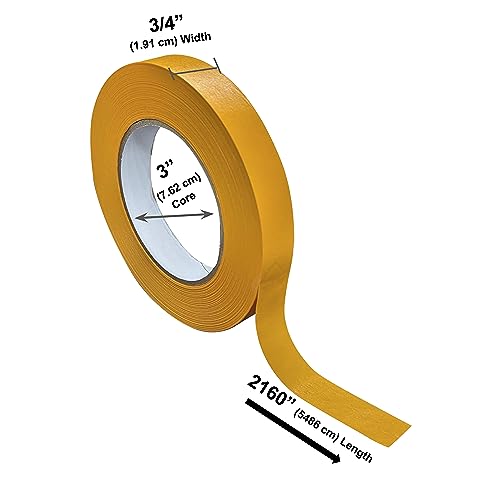 Bartovation Lab Labeling Tape, 3/4 in x 2160 in, 5 Rolls, Assorted Colors