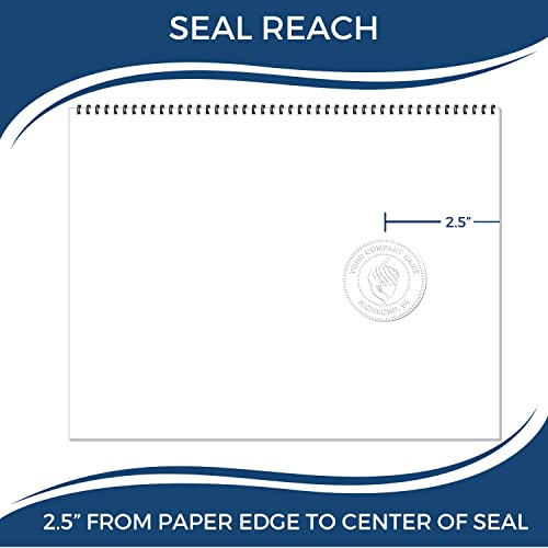 Heavy Duty New York Notary Embossing Seal, Long Reach Desk Stamp NY