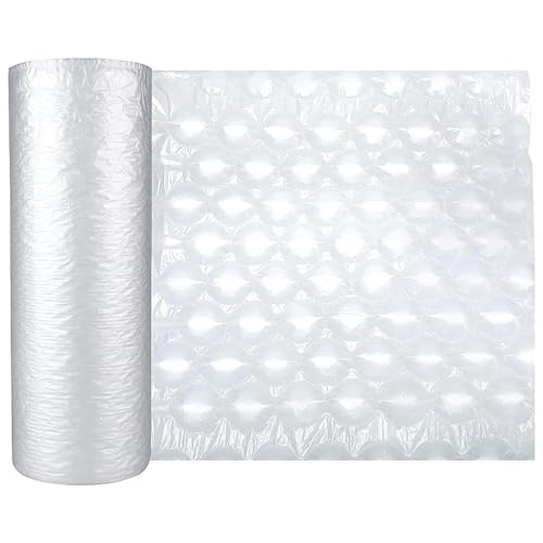 PweKzxt Roll of Bubble Wrap,Small Air Bubbles Packaging,Air Bubble Bags Packing Roll,Machine Required,Lightweight Packing Bubble Wrap Roll,Air Bubbles,985ft/300m/Roll Nomachine-40cm*300m*2