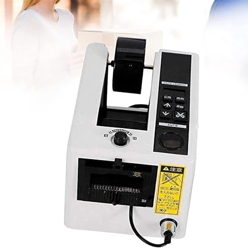 ZQJYMXM Automatic Tape Cutting Machine, Home Office School Dispenser, Tape Smart Packaging Machine for Cutting Scotch Tape, Double-Sided Tape, Cotton Tape, 7-50 mm Width Tapes
