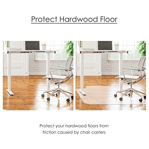 Extra Large Clear Runner Rug for Hardwood Floor, Transparent Chair Mat Vinyl Plastic Low Pile Carpet Protector, 10 9 8 7 6 5 4 3 2 Foot Long