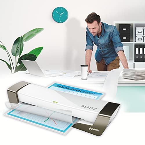 Leitz 72511084 iLam A4 Laminator for The Small Office - Silver/White