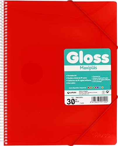 Grafoplás Folders of Covers 30 Fundas red