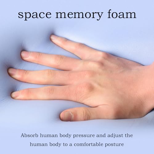 Memory Foam Sit Bone Relief Cushion, Lift HIPS Up Seat Back Cushion for Butt, Lower Back, Hamstrings, HIPS, Ischial Tuberosity for Home and Office Men and Women