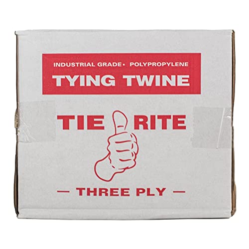 SGT KNOTS Polypropylene Tying Twine – Bundling Twine for Pulling, Loading, Packing – Weather Resistant Pull Line - 479 lb. Tensile Strength - 3 ply x 2100ft, White - Cardboard Carton Included