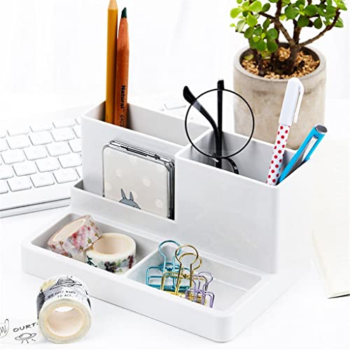 TEDILUVI Large Capacity Cute Desk Accessories Pen Holder Pencil Storage Box Desktop Organizer Stand Case