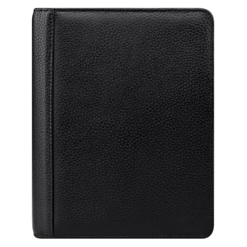 FranklinCovey - Franklin Ring-Bound Binder for FranklinCovey Planners | Leather Open Binder (Classic, Black)