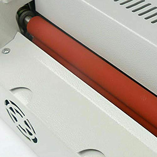 13 Inch 1mm Hot Cold Laminator 80-180°C, 24inch/min Thermal Laminating Machine A4 A5 A6 Sheets GDAE10 4-roll for Home Office School Use 600w