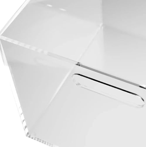 russell+hazel Acrylic Hanging File Box Organizer, Letter Size, Clear