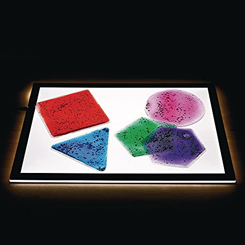 Excellerations Sparkly Squishy Sensory Geometric Shapes, Set of 12