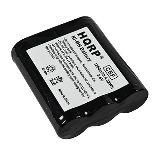 HQRP 5-Pack Phone Battery for Panasonic HHR-P402 HHR-P402A KX-TG2970B KX-TG5100 KX-TG5100M KX-TG5110M KX-TGA270S KX-TGA273S KX-TGA510M Cordless Telephone