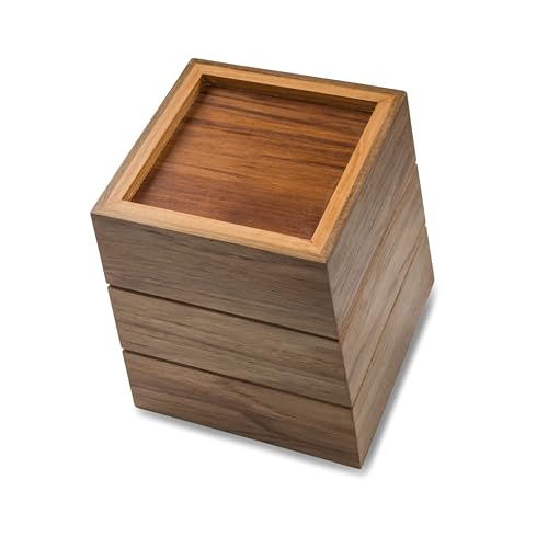 Whitecap Teak Waste Basket, Large