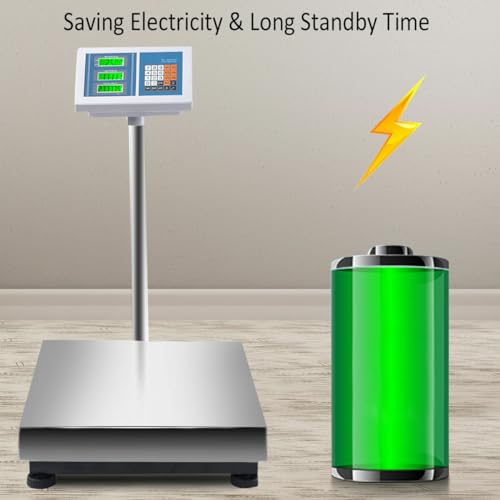 660 lbs.Digital Weight Shipping Platform Postal Floor Scale Backlit LCD Display